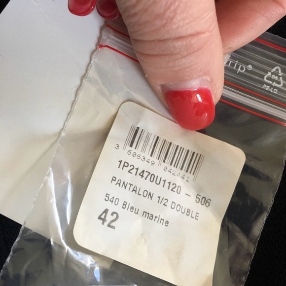 C. Dior Navy wool uniform slacks/ pants - Picture 8 of 8